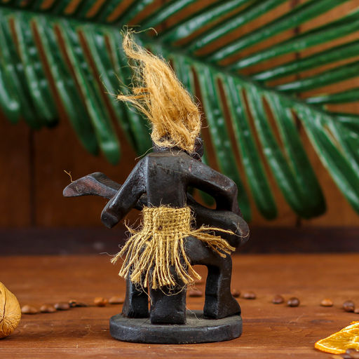 Сувенир «Абориген-гитарист», 15 см, дерево