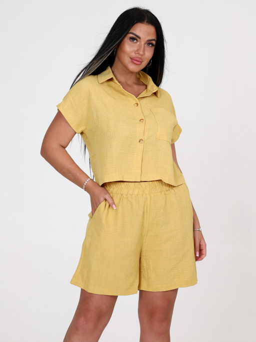 ЖК-Мишель ЖЕНСКИЙ КОСТЮМ (Желтый) - А-дина фото 2