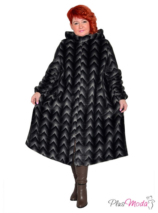 Парка Модель №1491 размеры 44-84 - Plusmoda фото 11