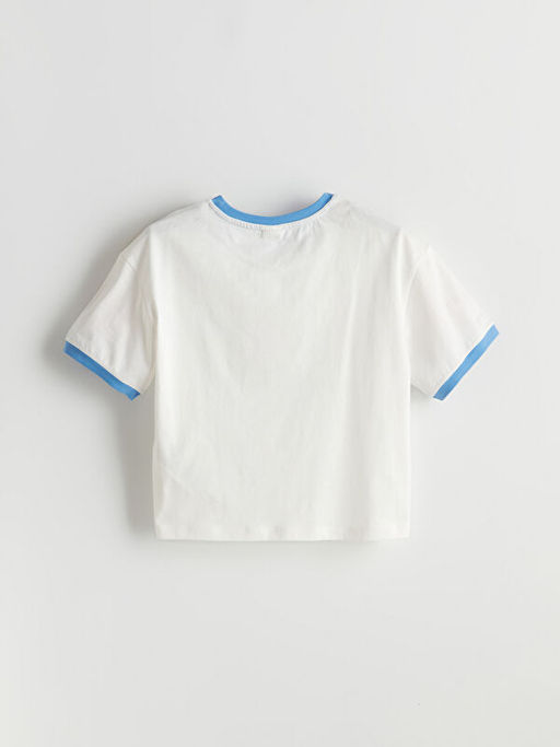 Bisiklet Yaka K?z ?ocuk Ti??rt