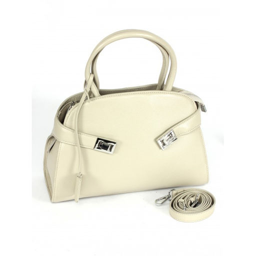 Сумка женская натуральная кожа GU 2033-6699, 1отд+еврокарман, плечевой ремень, молочный SALE 264163 - Adelia фото 6