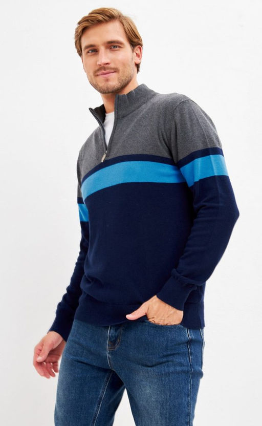 Джемпер F321-15245 d.blue-grey - Fine joyce фото 5