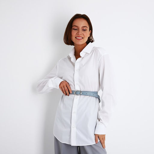 Ремень женский, ширина 2,3 см, пряжка металл, цвет голубой - Simaland фото 3