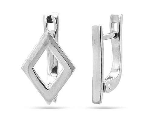 Моносерьги из серебра без вставки, Ю-23148р