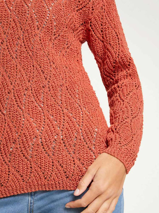 Пуловер, оранжевый - Linea tesini фото 5