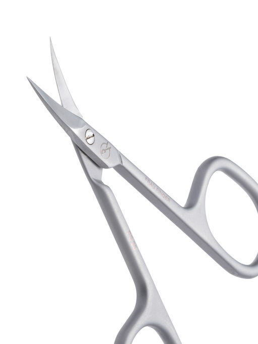 Frau Finger Ножницы маникюрные для кутикулы изогнутые / Premium PS 23, матовые, ручная заточка, 9,3 см