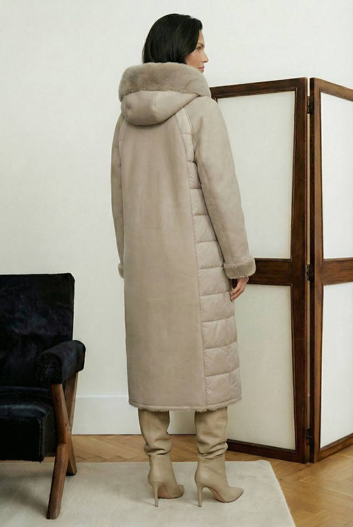 Пальто (бежевое) W25/13532 - Eliseeva olesya фото 2