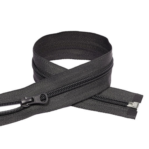 Молния Mzip пласт. спираль №5-N 50см цв.F312 т.серый уп.10шт