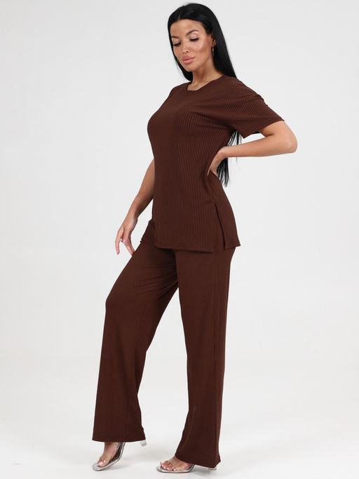 423 ПИЖАМА ЖЕНСКАЯ (брюки) (Коричневый) - А-дина фото 4