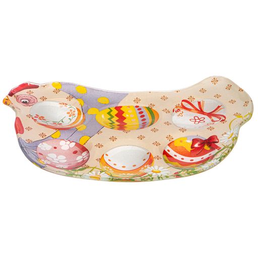 Цена за 6 шт. БЛЮДО ДЛЯ ЯИЦ КОЛЛЕКЦИЯ СВЕТЛАЯ ПАСХА 20,5*17*1,8 СМ - Lefard фото 2