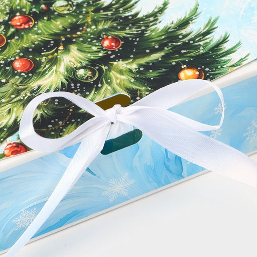 Цена за 3 шт. Коробка подарочная новогодняя складная, упаковка, «Снежная Ёлка», 20×18×5 см