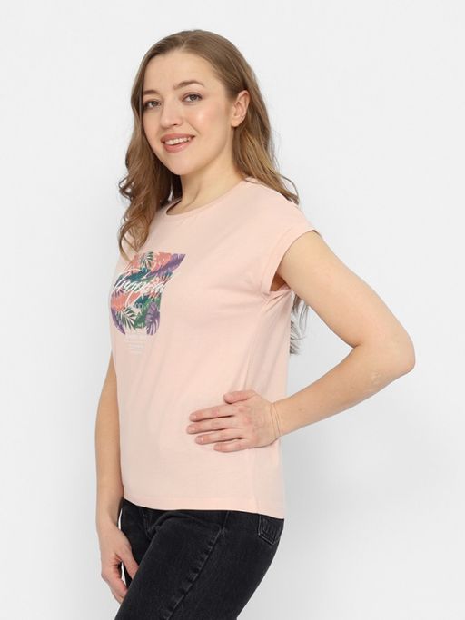 CRB wear/FSSW 60246-27 Футболка женская,бежево-розовый/Ex.Cherubino фото 3