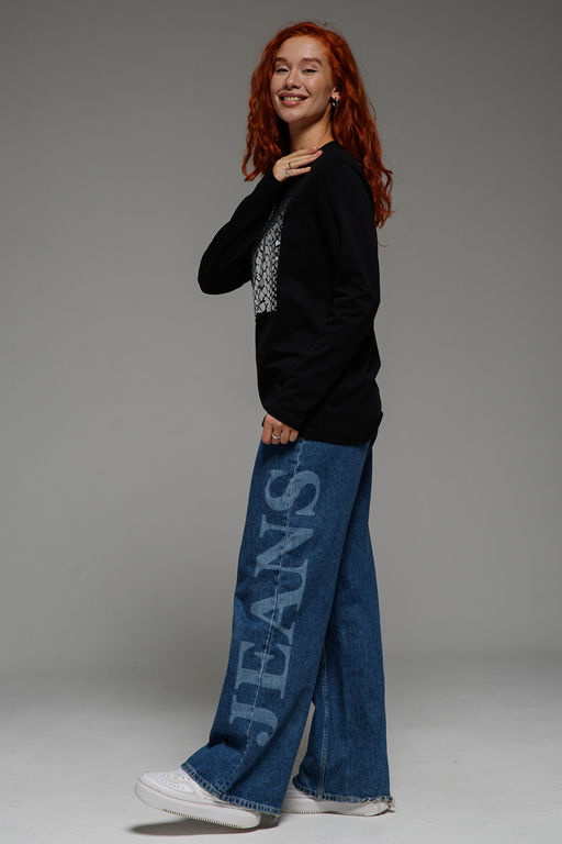 8519/1 Футболка с длинным рукавом женская