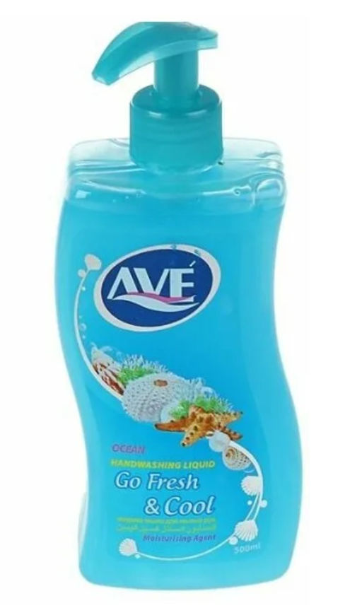AVE жидк.мыло Голубое 500мл Океанский бриз с ароматом свежести и прохлады