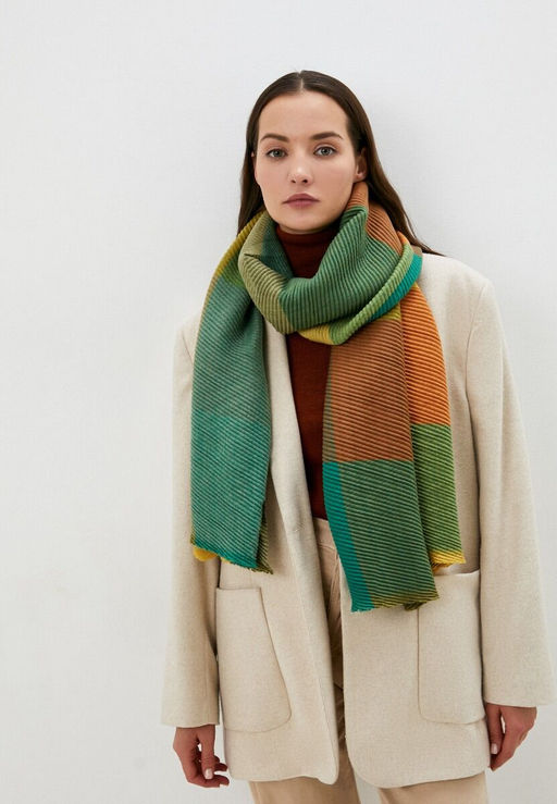 Палантин из шерсти и вискозы - Модные истории фото 7