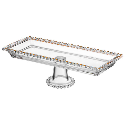 БЛЮДО СЕРВИРОВОЧНОЕ GOLDEN CHARM НА НОЖКЕ, 30*13*9,5 СМ - Lefard фото 3