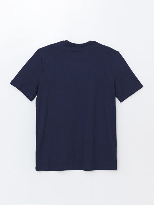 Bisiklet Yaka K?sa Kollu Penye Erkek Ti??rt - Waikiki фото 2