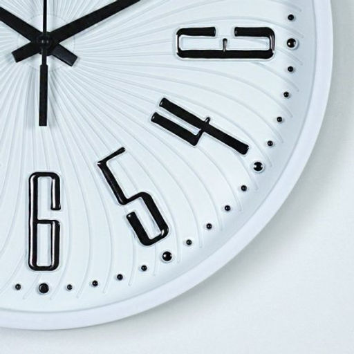 Часы настенные 25 см / Y6053T19 /уп 40/ (белые с серым циферблатом ) - ГалеонТрейд фото 4
