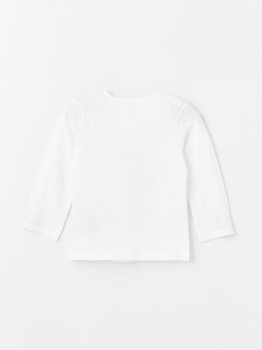 Bisiklet Yaka Bask?l? K?z Bebek Pijama Tak?m - Waikiki фото 3