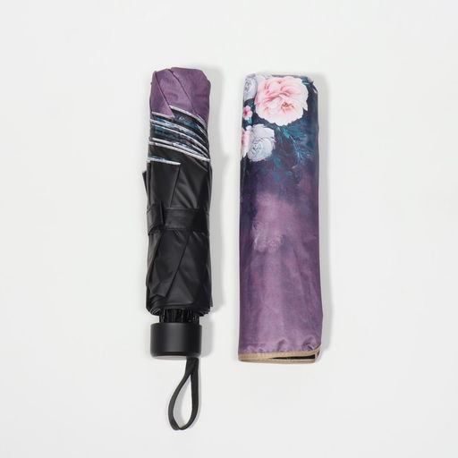 Зонт механический Пионы, эпонж, 4 сложения, 8 спиц, R = 48 см, цвет МИКС - Simaland фото 5