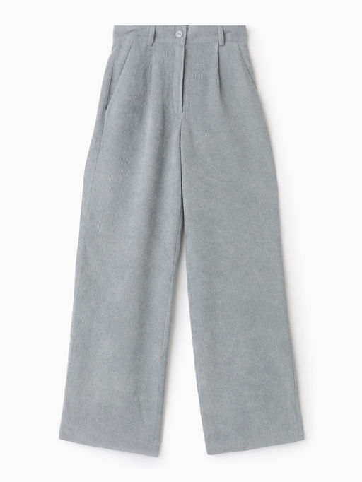 Брюки вельветовые женские MIST Velvet, размер 46-48, серые