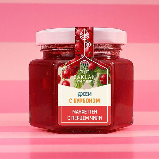 Джем Манхеттен с бурбоном красная смородина и яблоко и перец чили