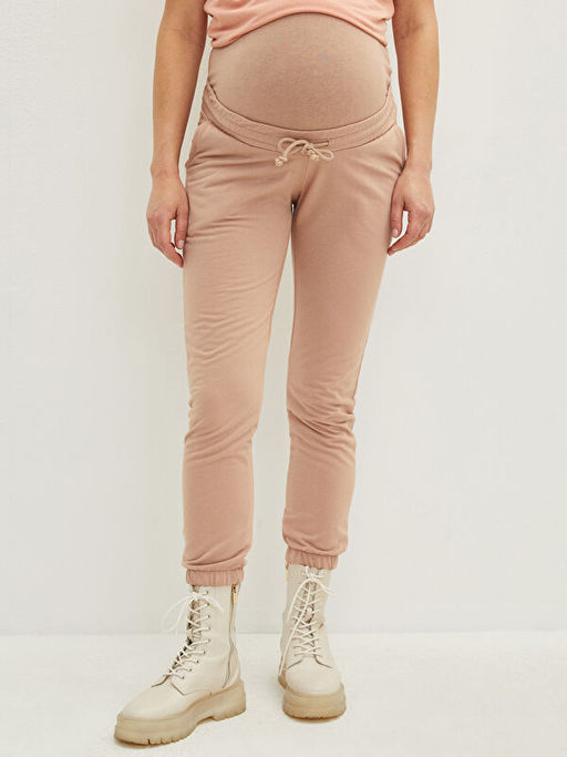 Kar?n Panelli D?z Cep Detayl? Hamile E?ofman Alt?