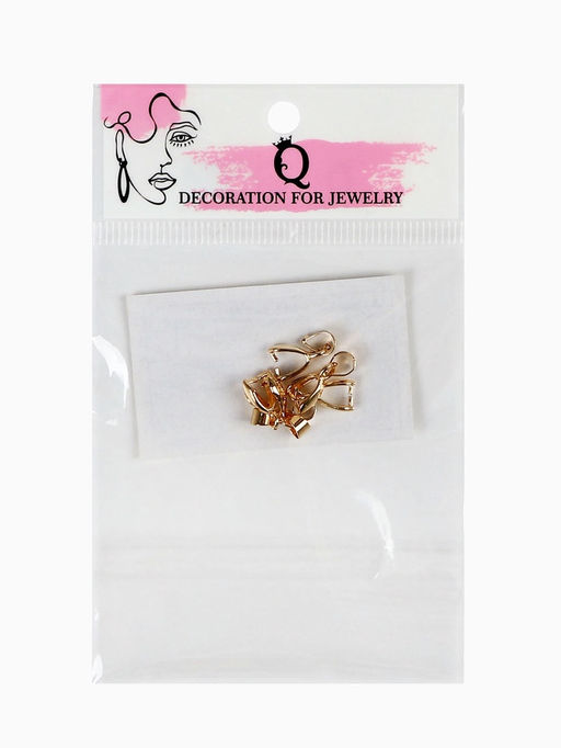 Держатель для кулона, 14?6 мм (набор 5 шт.), К214, цвет золото