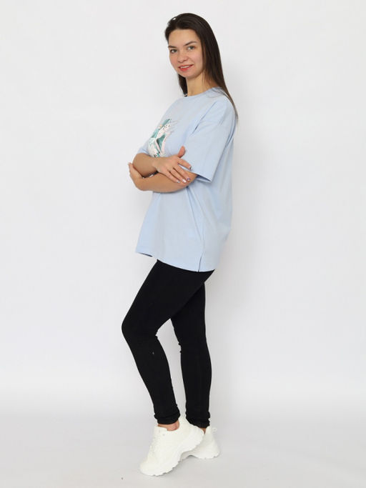 CRB wear/CSLW 60358-43 Футболка женская,голубой/Ex.Cherubino  фото 56