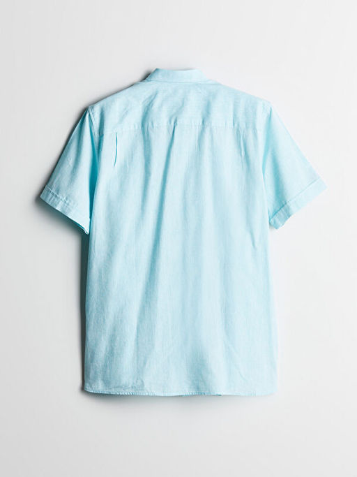 Regular Fit Keten Kar???ml? Erkek G?mlek