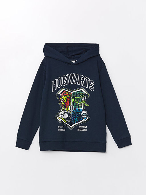 Harry Potter Bask?l? Kap??onlu Erkek ?ocuk Sweatshirt