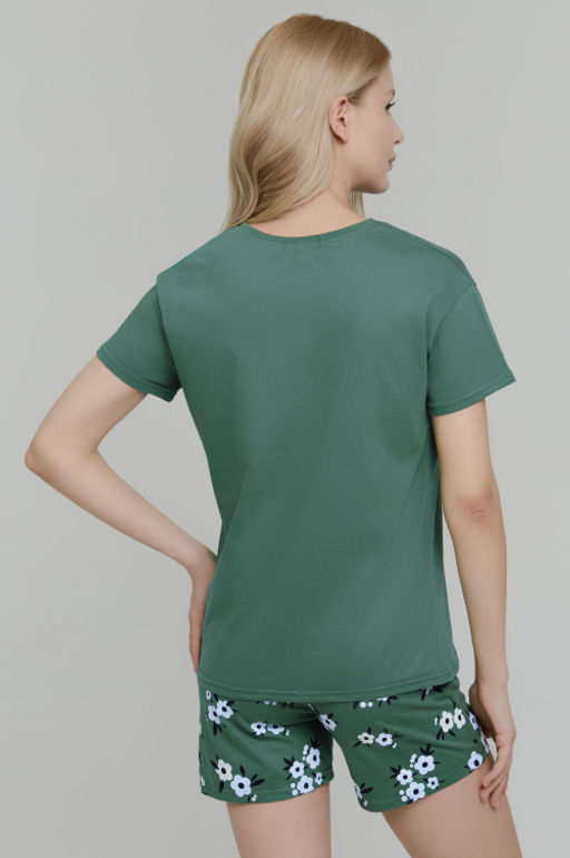 Арт. 9160 Пижама с шортами 42-50  (5 шт) Цвет:хаки