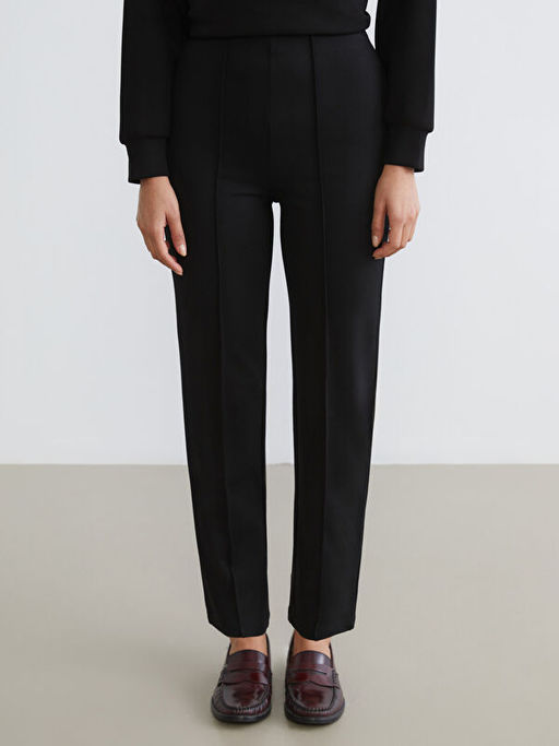 Dar Fit Kad?n Pileli Pantolon