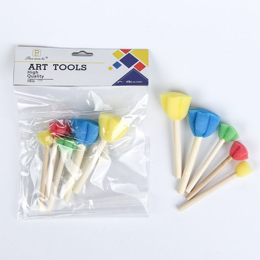 Набор кистей - спонжей, для рисования, 5 штук