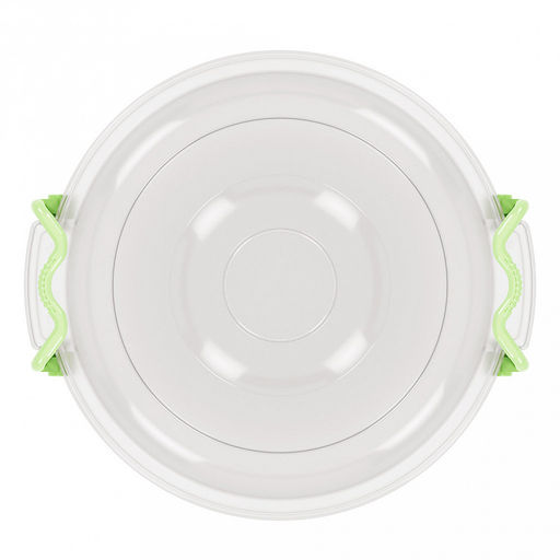 Контейнер для продуктов пластмассовый 8л, д27,5см, h24см, ручки-клипса (Россия) - Домашняя мода фото 3