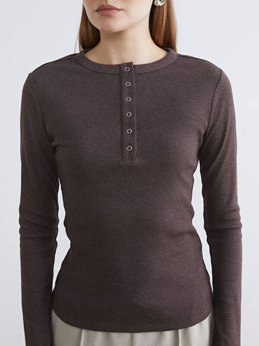 Bisiklet Yaka Fitilli Kad?n Body