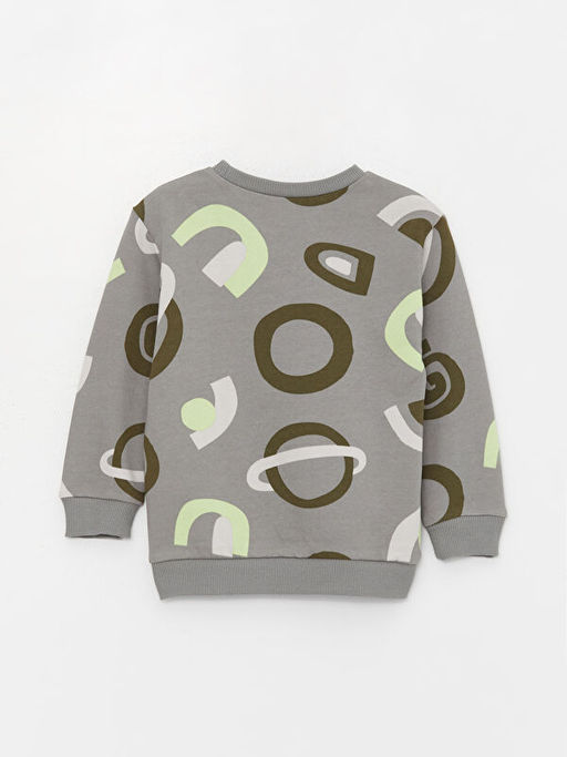 Bisiklet Yaka Uzun Kollu Bask?l? Erkek Bebek Sweatshirt - Waikiki фото 2