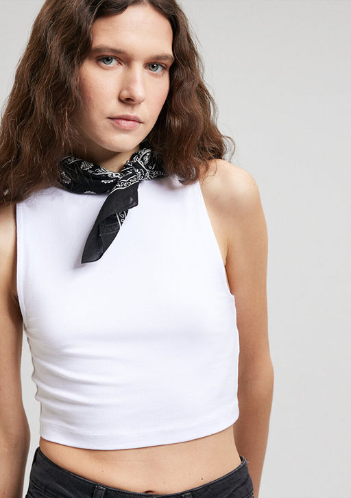 Renkli Bask?l? Bandana - Mavi фото 7