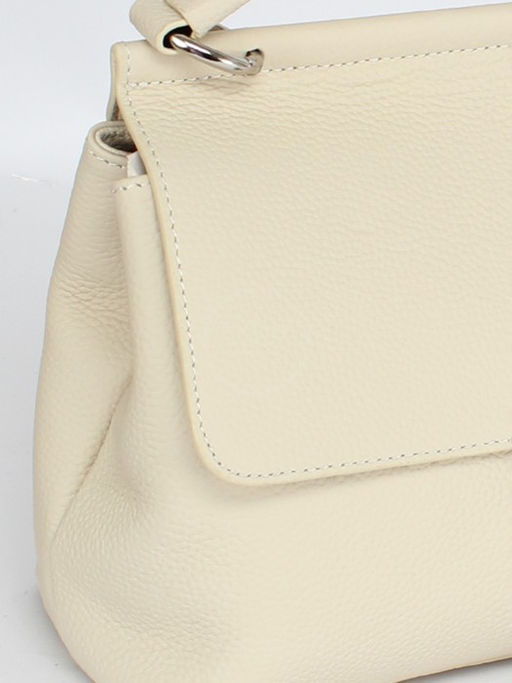 Сумка женская натуральная кожа GU 2066-6750, 1отд+карм/перег, плечевой ремень, молочный SALE 259964 - Adelia фото 4