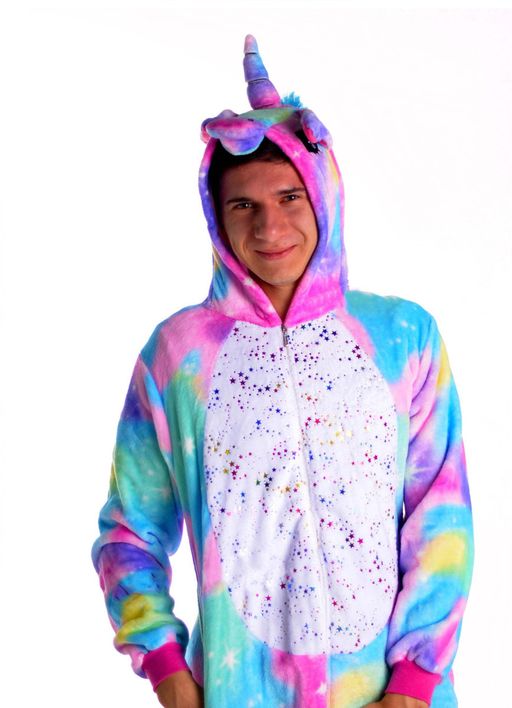 Пижама кигуруми Единорог с блестками