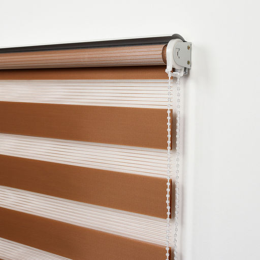 Штора рулонная День-Ночь, 120180 см (с учётом креплений 3,5 см), цвет коричневый - Simaland фото 4