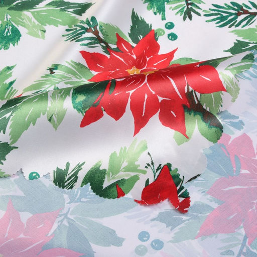 Скатерть новогодняя Доляна Christmas flowers, размер 145?300 см