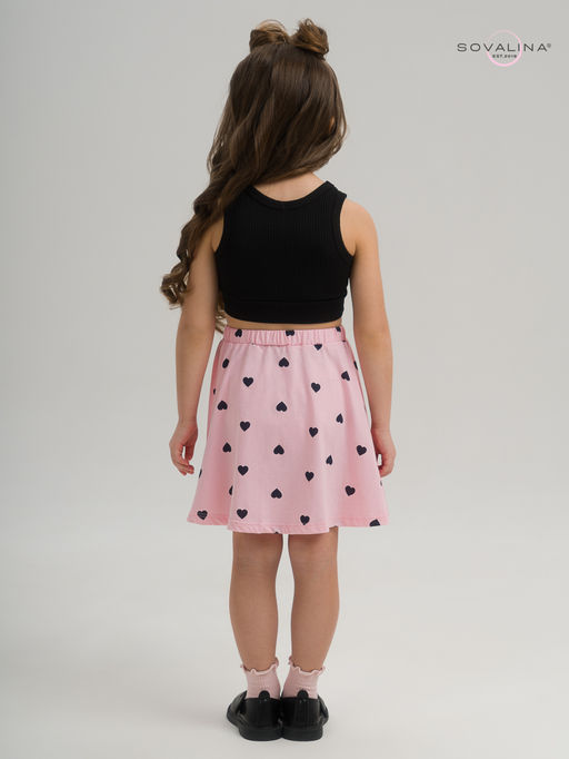 Костюм Мальвина КТ черный-черные сердечки - Sovalina фото 28