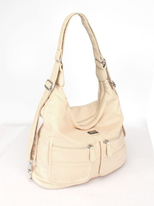 Сумка женская искусственная кожа Guecca-8615 (рюкзак-change), 2отд, бежевый SALE 243867 - Adelia фото 6