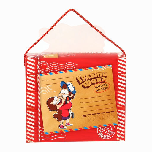 Пакет-коробка новогодний Друзья, 27 ? 23 ? 12 см