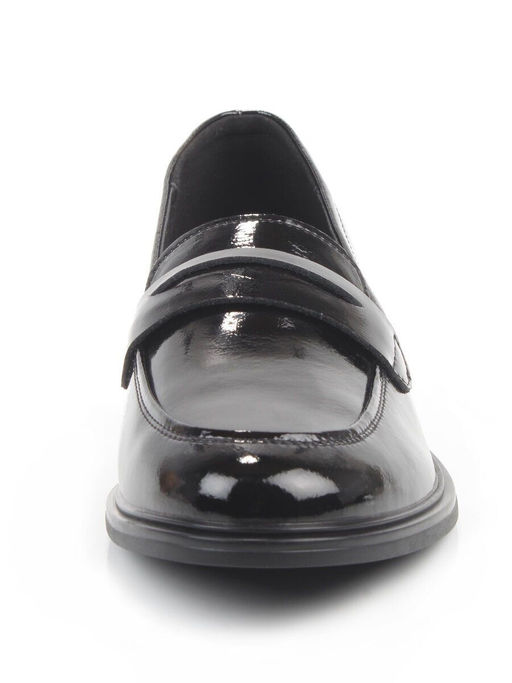 03-DCO142-2 BLACK Лоферы женские (натуральная кожа)