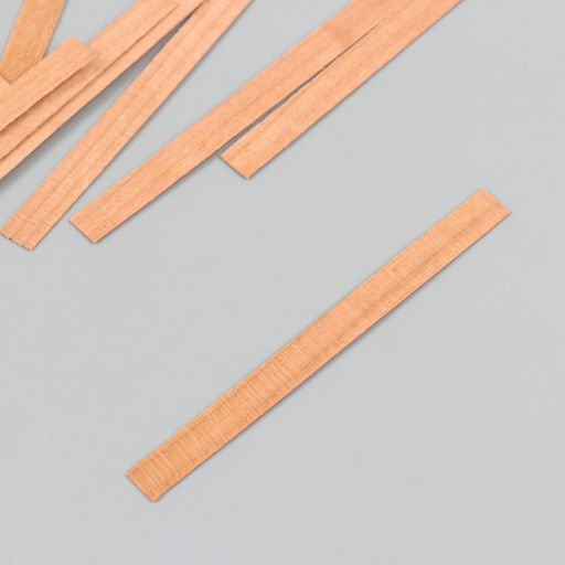 Цена за 10 шт. Фитиль для свечи дерево без держателя 0.8×9 см