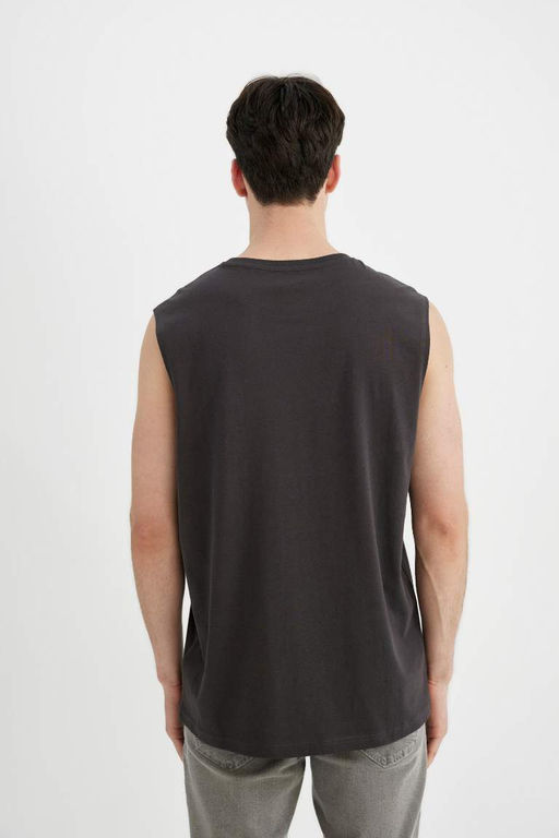 Майка стандартного кроя с круглым вырезом и принтом - Defacto фото 6