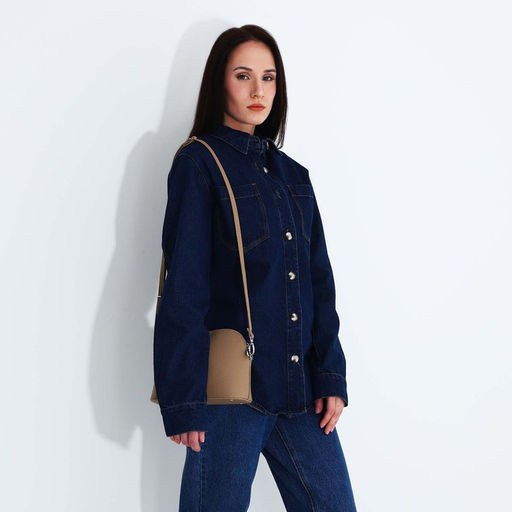 Сумка женская через плечо TEXTURA, маленький размер, цвет бежевый  фото 9