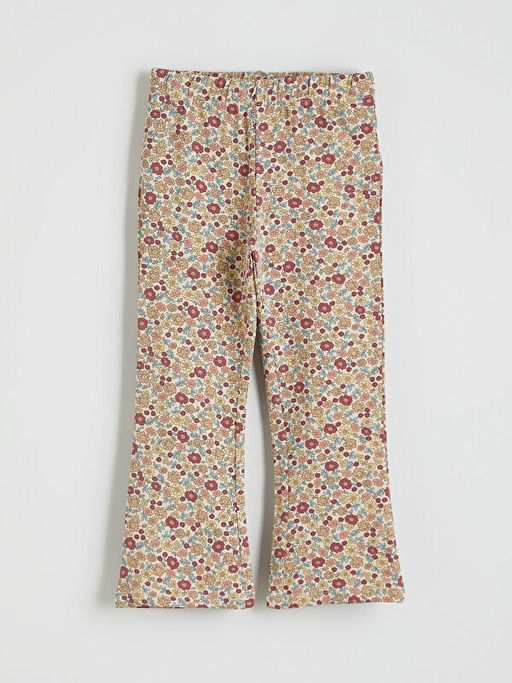 ?i?ek Desenli ?spanyol Pa?a K?z ?ocuk Tayt